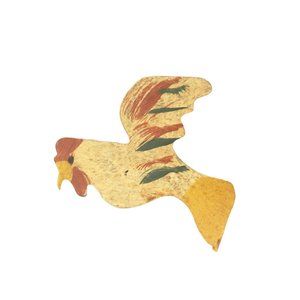 Western Rooster Pin Brooch Whimsical Vintage Jewelry